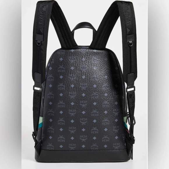 MCM Stark Medium Black Backpack NWT - Picture 5 of 16